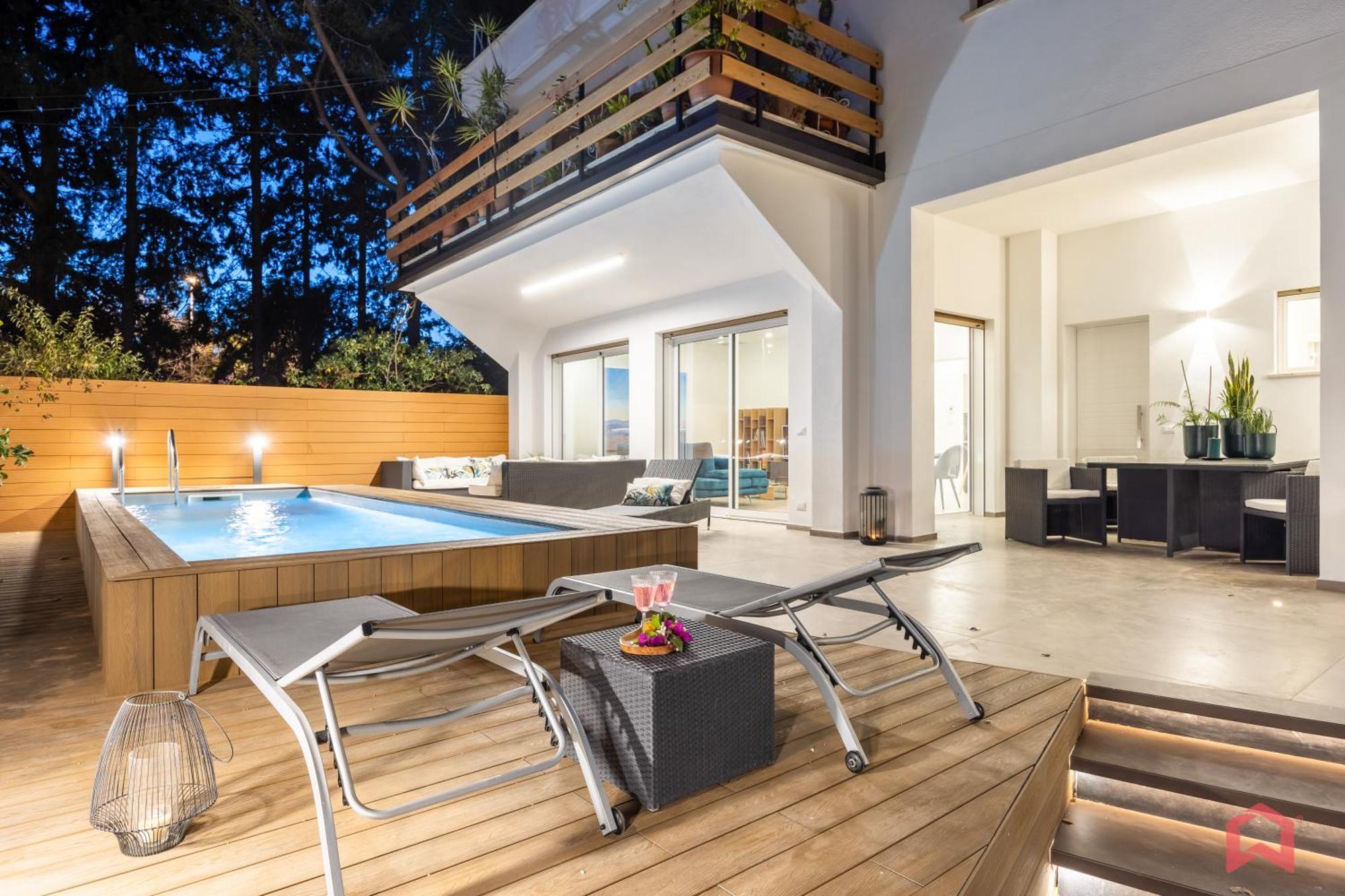 Appartamento In Villa Con Piscina Privata Palermo Dış mekan fotoğraf